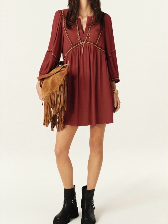 ba&sh Dresses & Skirts - NWT  Ba&Sh TULSIE Mini Dress  in Red‎ / brique size 2 / Medium boho